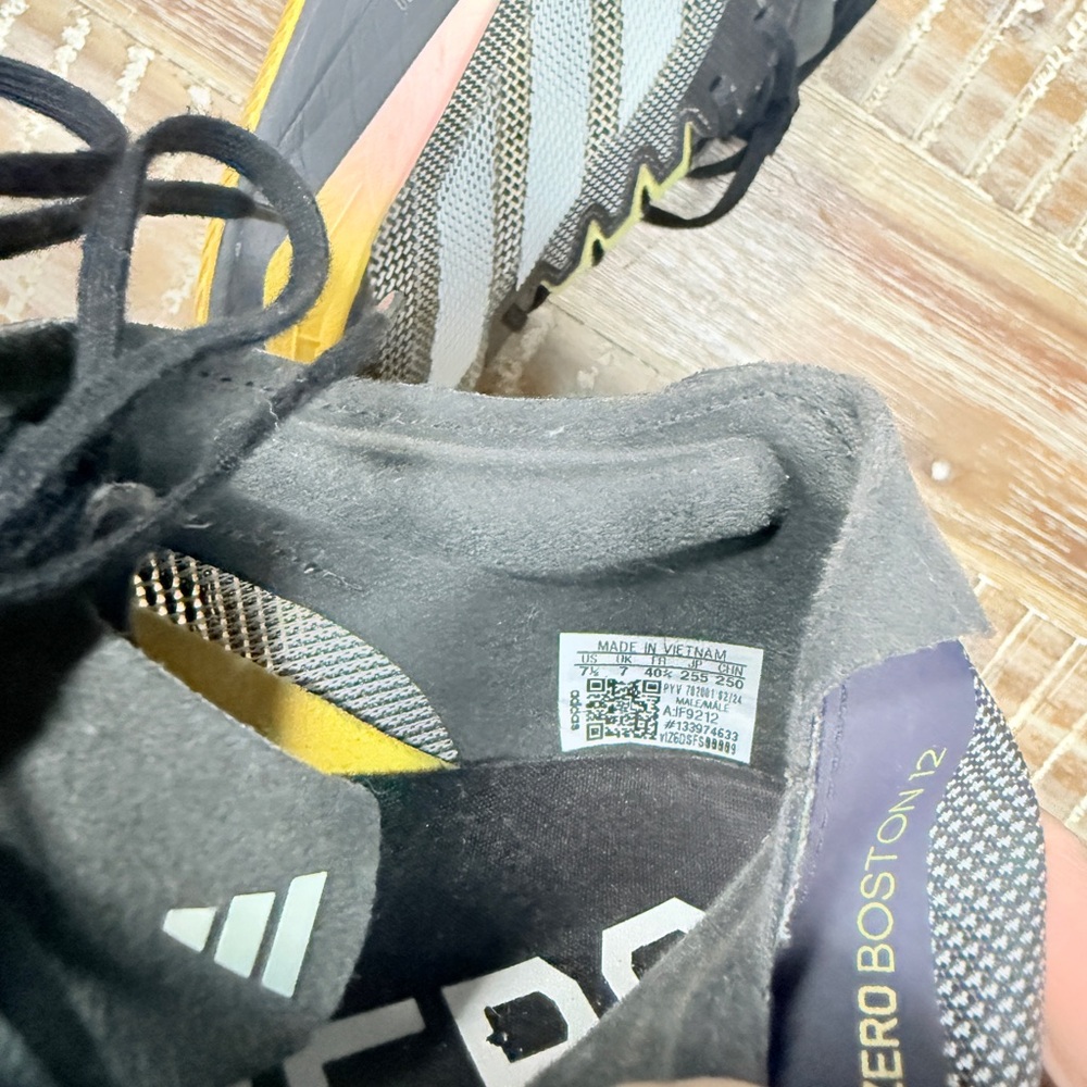 Adidas Adizero Boston 12 Men's Athletic Running Sneakers Shoes - Picture 7 of 7